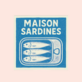 Serviette papier maison sardines - Lot de 20