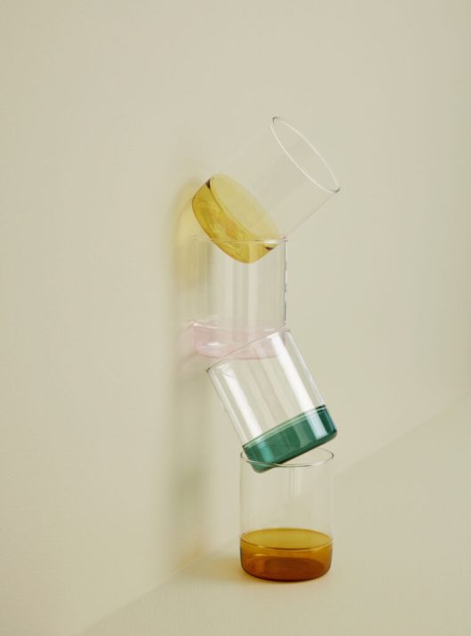 Verre Kiosk - Jaune - Hübsch