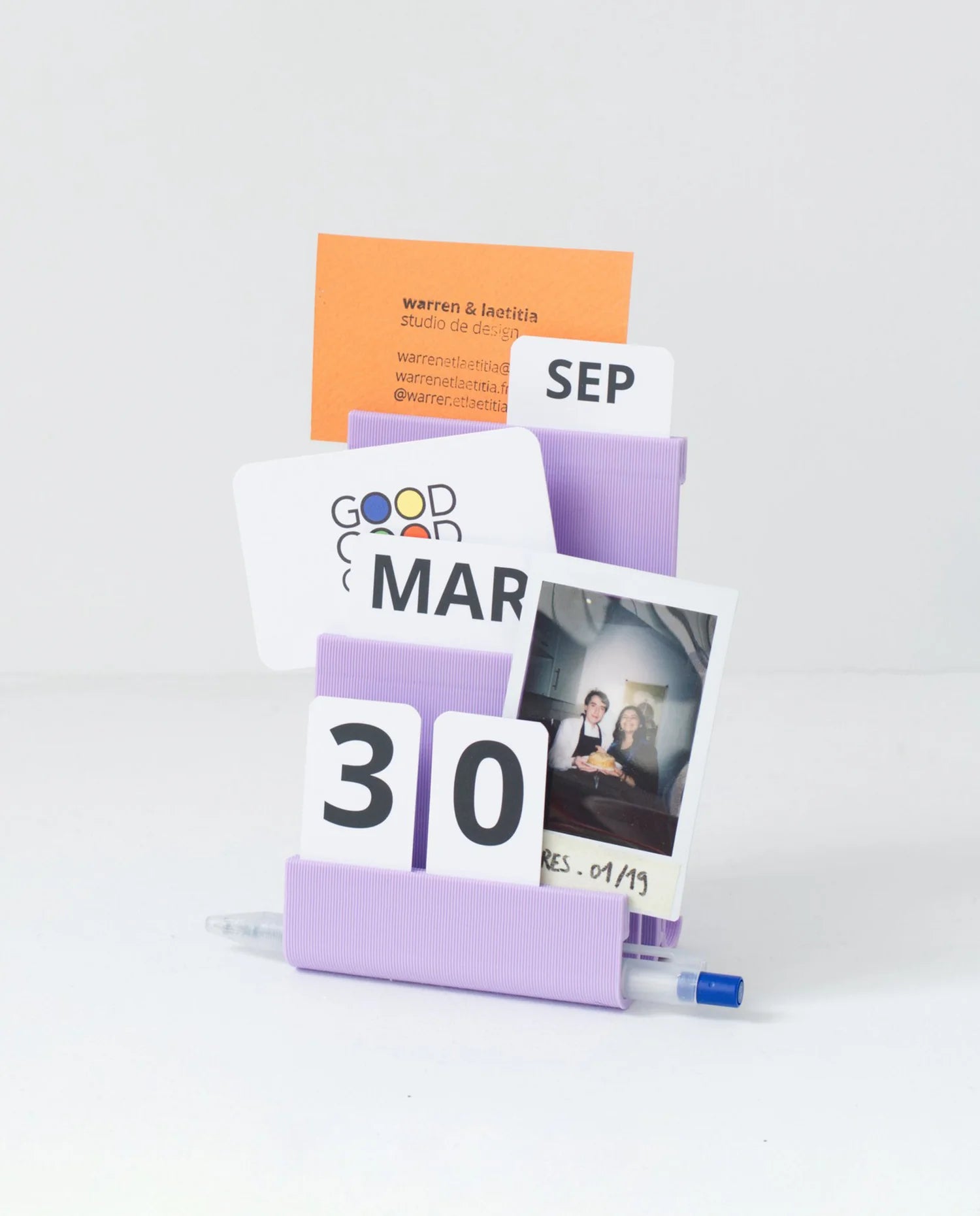 Calendrier perpétuel Joe by Warren et Laetitia