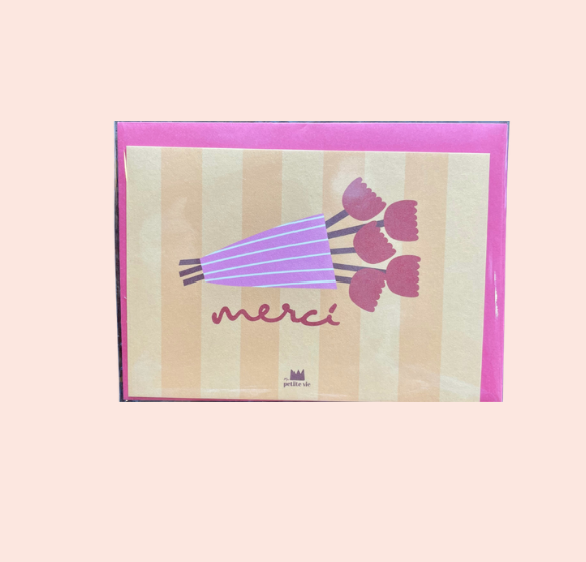 Ma Petite Vie - Mini-carte Merci (fleurs)