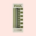 Coffret de 4 bougies longues PAUL - vert