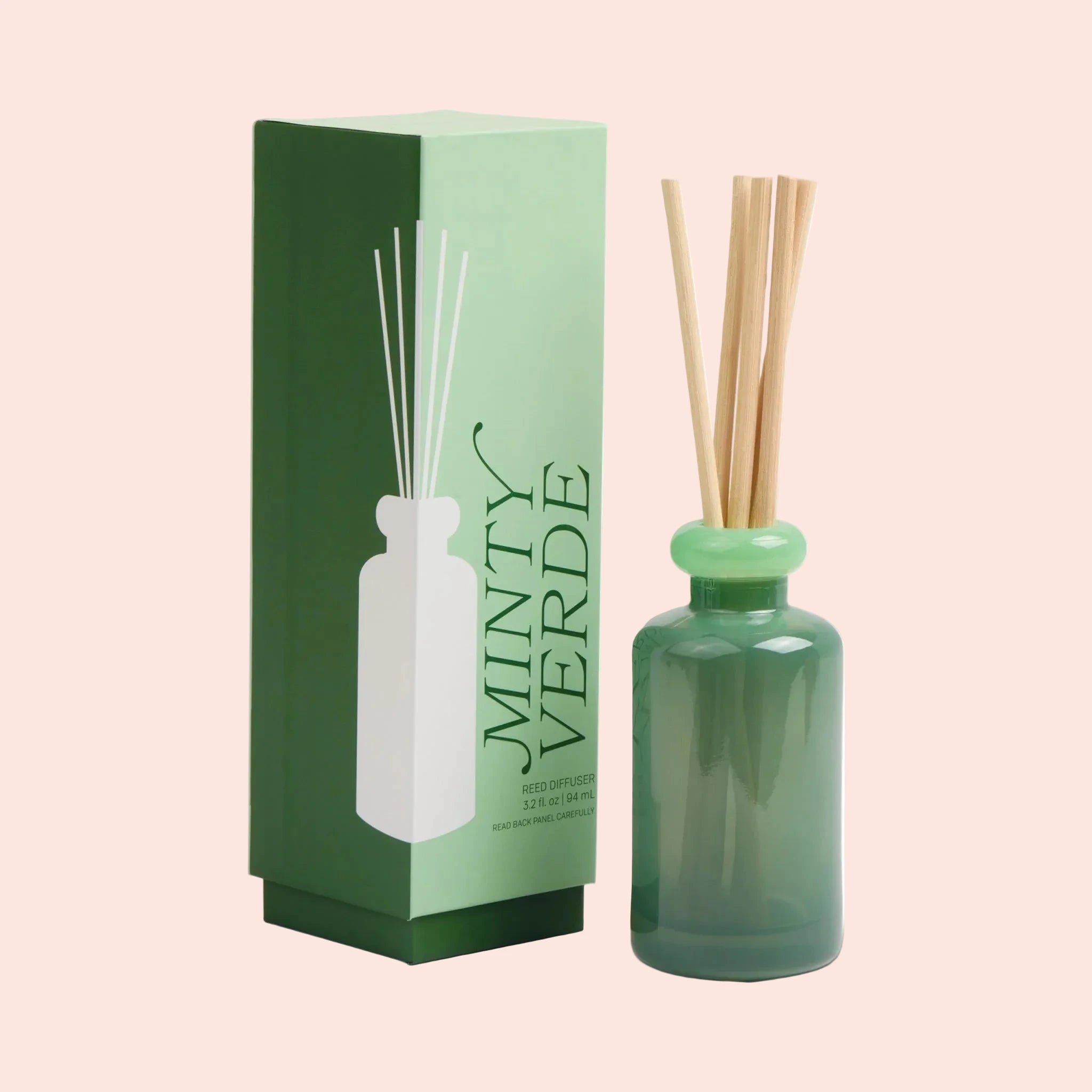 Diffuseur de parfum d’ambiance en verre coloré – minty verde