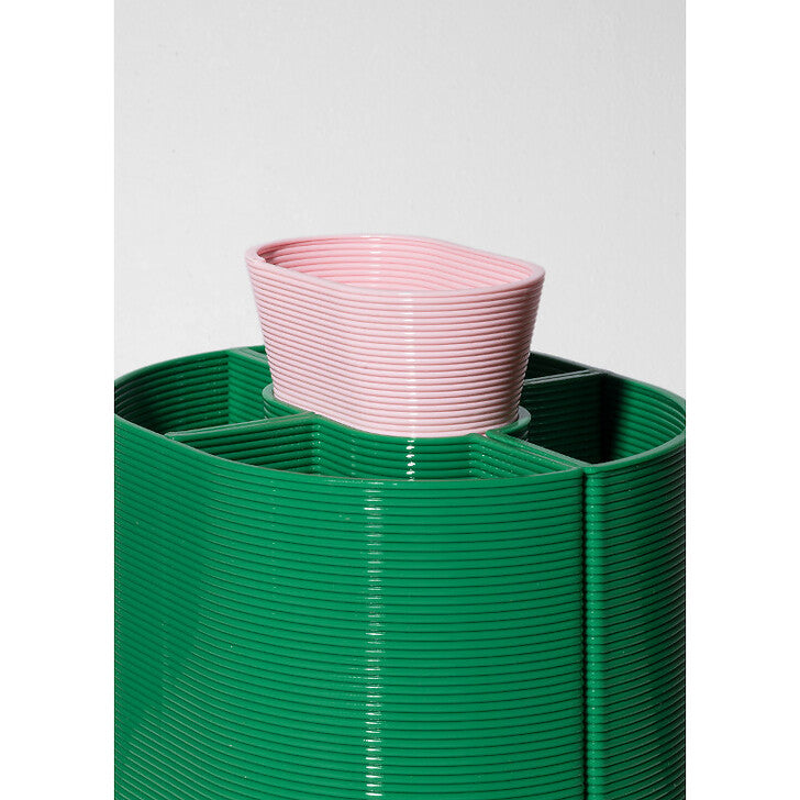 Pot à crayons Henri by Warren et Laetitia-Vert et rose