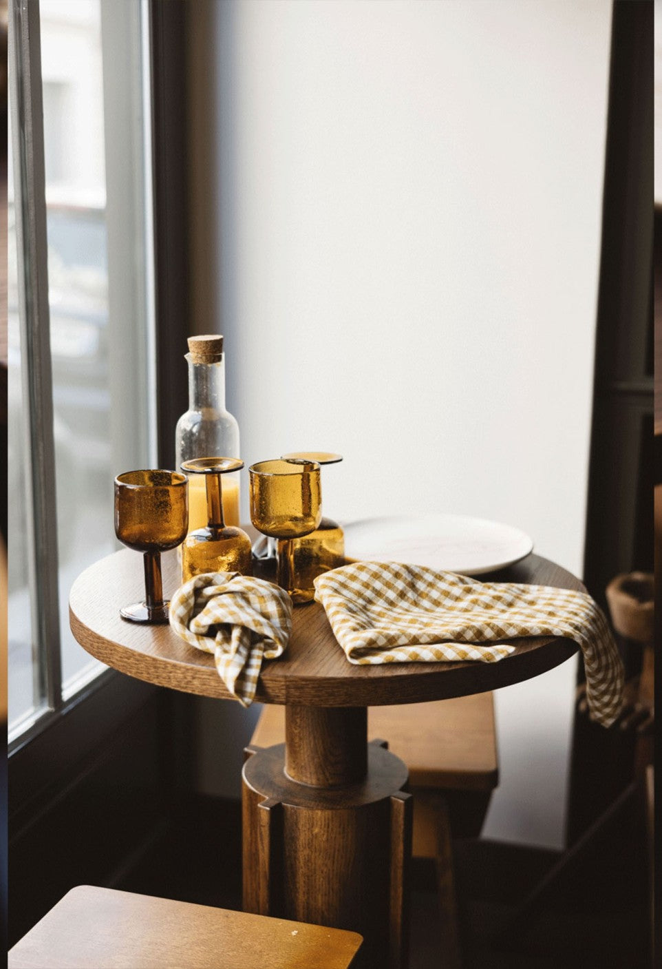 Serviette de table - Vichy curry