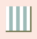 Serviette papier rayé bleu Lot de 20