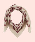 Petit foulard en laine bordeaux