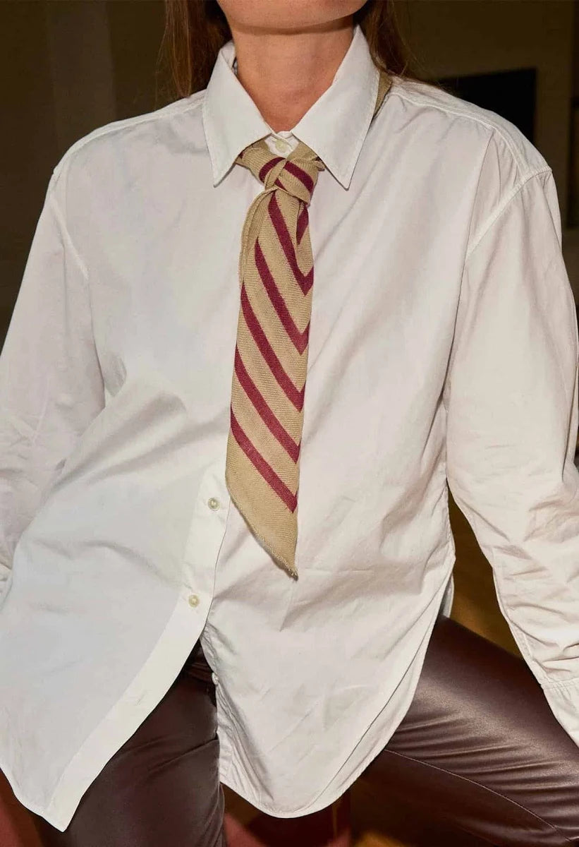 Petit foulard en laine bordeaux