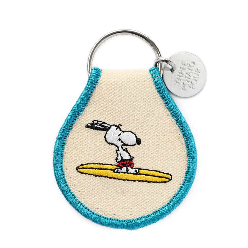 Porte-clés Snoopy brodé - Surf