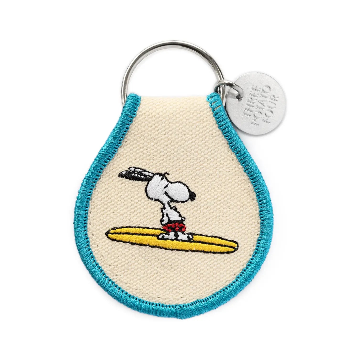Porte-clés Snoopy brodé - Surf