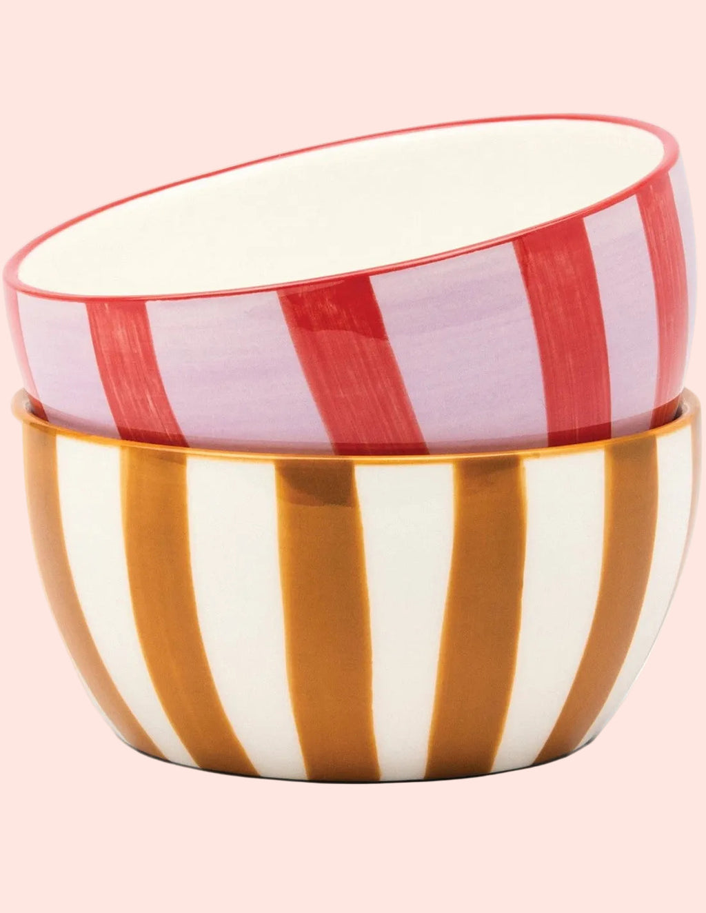The Bella - set de 2 bols rouge et ocre