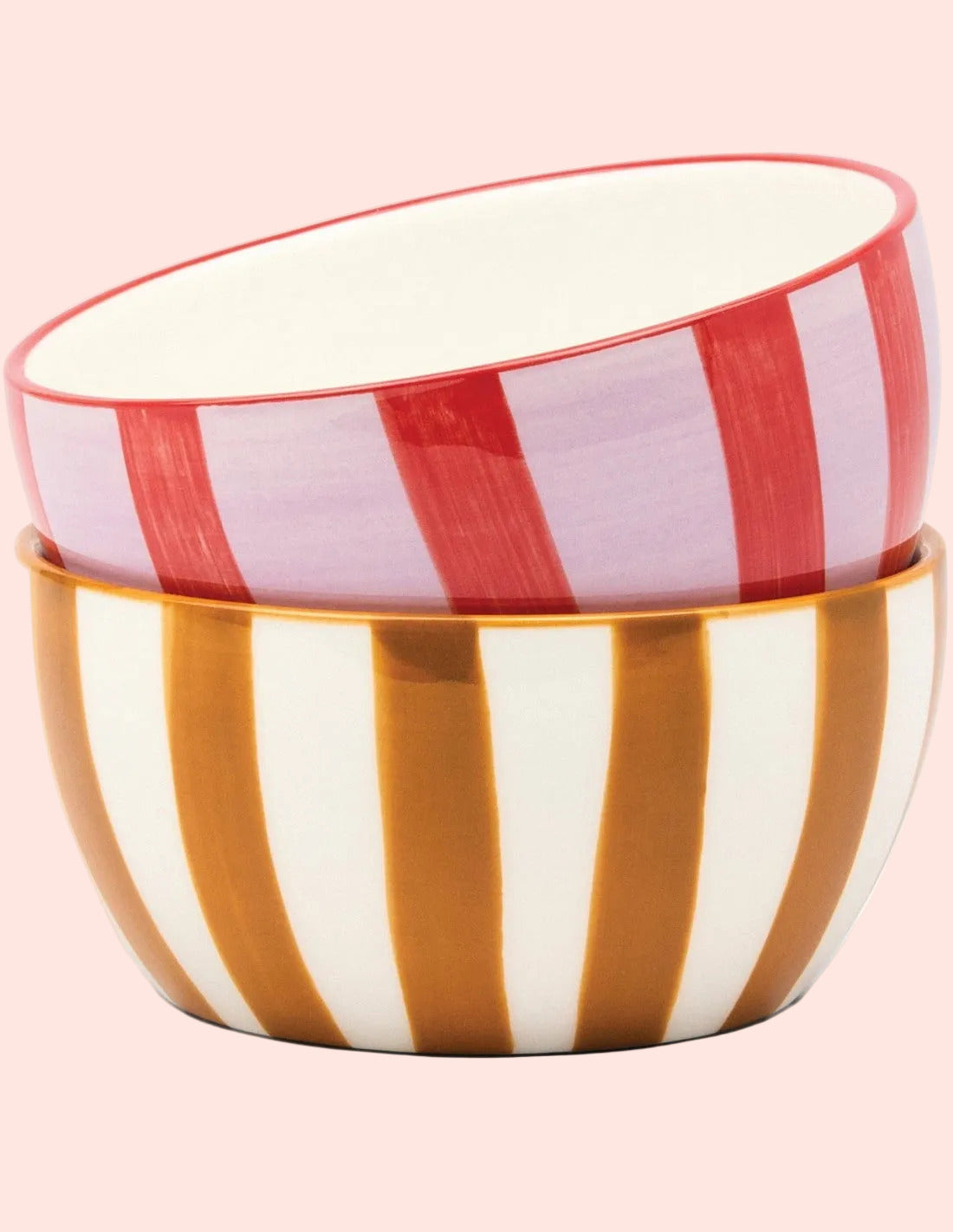 The Bella - set de 2 bols rouge et ocre