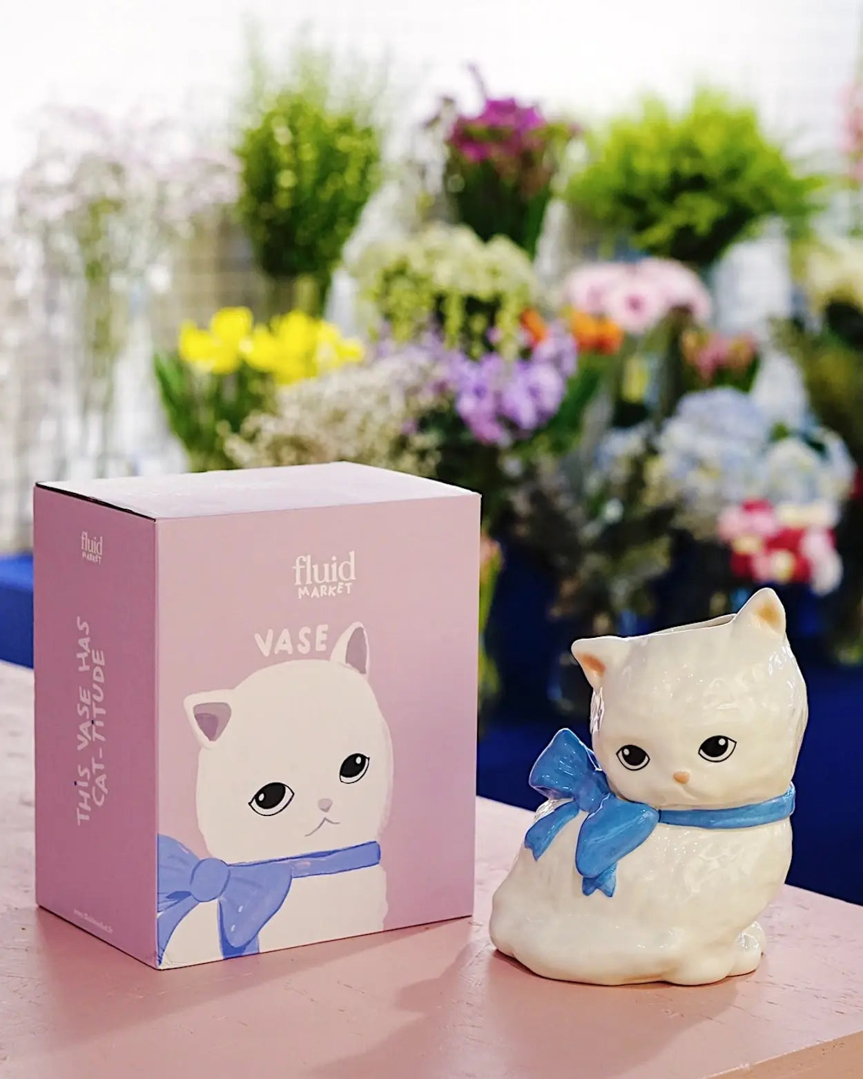 Vase Cat - Fluid market